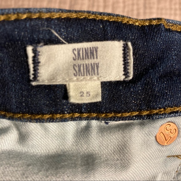 Madewell skinny skinny dark wash jeans, size 25 - Picture 5 of 5